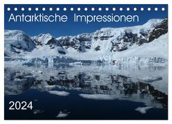 Antarktische Impressionen (Tischkalender 2024 DIN A5 quer), CALVENDO Monatskalender von Geschke,  Sabine