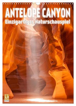 Antelope Canyon – Einzigartiges Naturschauspiel (Wandkalender 2024 DIN A3 hoch), CALVENDO Monatskalender von Viola,  Melanie