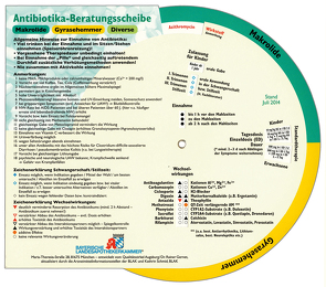 Antibiotika-Beratungsscheibe