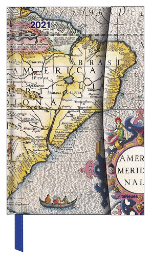 Antique Maps 2021 – Buchkalender – Taschenkalender – 10×15