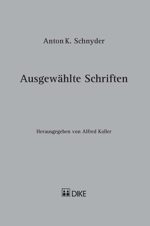 Anton K. Schnyder von Koller,  Alfred