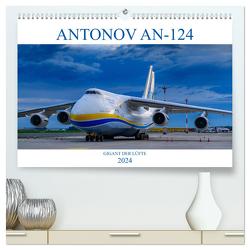 ANTONOV 124 (hochwertiger Premium Wandkalender 2024 DIN A2 quer), Kunstdruck in Hochglanz von Simlinger,  Wolfgang