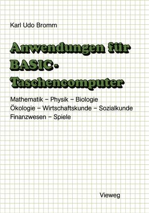 Anwendungen für BASIC-Taschencomputer von Bromm,  Karl Udo