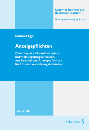 Anzeigepflichten von Egli,  Samuel