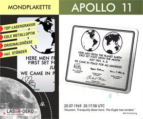 Apollo 11 – Gedenkplakette von Schulze Media GmbH