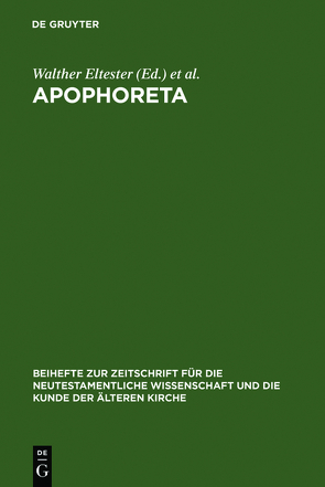 Apophoreta von Eltester,  Walther, Kettler,  Franz H.