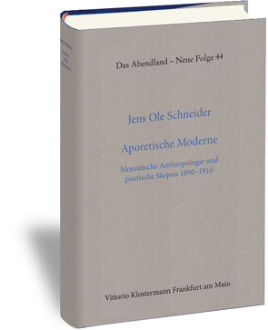 Aporetische Moderne von Schneider,  Jens Ole