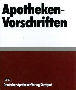 Apotheken-Vorschriften in Berlin von Mattern,  Gerd
