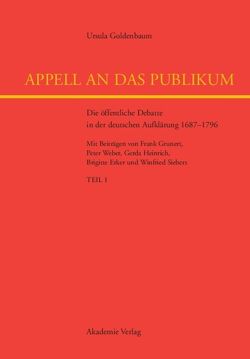 Appell an das Publikum von Goldenbaum,  Ursula