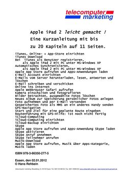 apple iPad 2 leicht-gemacht von Rehbein,  Hans