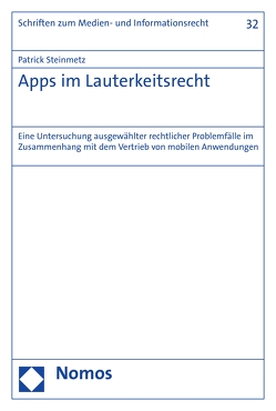 Apps im Lauterkeitsrecht von Steinmetz,  Patrick