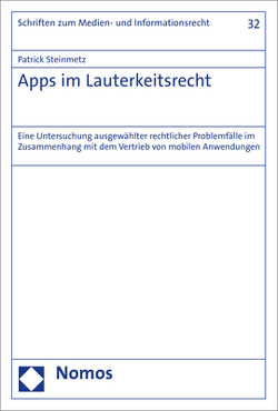 Apps im Lauterkeitsrecht von Steinmetz,  Patrick
