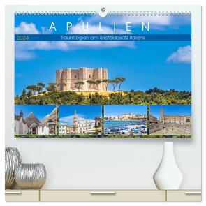 Apulien – Traumregion am Stiefelabsatz Italiens (hochwertiger Premium Wandkalender 2024 DIN A2 quer), Kunstdruck in Hochglanz von Meyer,  Dieter
