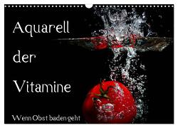 Aquarell der Vitamine – Wenn Obst baden geht (Wandkalender 2024 DIN A3 quer), CALVENDO Monatskalender von Rochow,  Holger