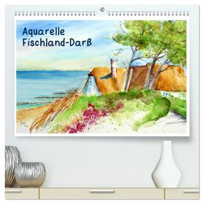 Aquarelle – Fischland-Darß (hochwertiger Premium Wandkalender 2024 DIN A2 quer), Kunstdruck in Hochglanz von Dürr,  Brigitte