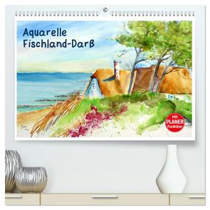 Aquarelle – Fischland-Darß (hochwertiger Premium Wandkalender 2024 DIN A2 quer), Kunstdruck in Hochglanz von Dürr,  Brigitte
