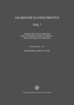 Arabische Handschriften von Quiring-Zoche,  Rosemarie