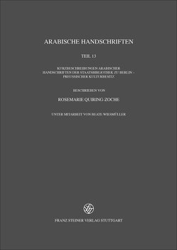 Arabische Handschriften von Quiring-Zoche,  Rosemarie, Wiesmüller,  Beate