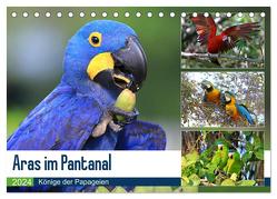 Aras im Pantanal (Tischkalender 2024 DIN A5 quer), CALVENDO Monatskalender von und Michael Herzog,  Yvonne