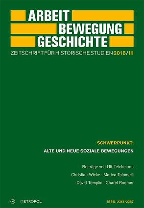 Arbeit – Bewegung – Geschichte. Zeitschrift für historische Studien 2018/III