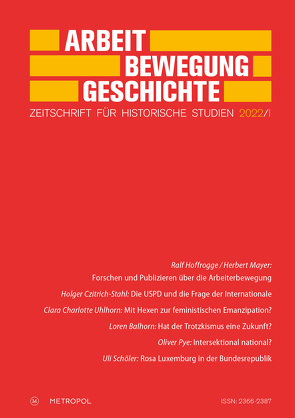 Arbeit – Bewegung – Geschichte. Zeitschrift für historische Studien 2022/I