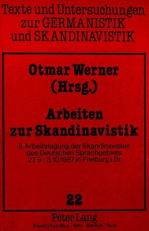 Arbeiten zur Skandinavistik von Werner,  Otmar