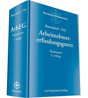 Arbeitnehmererfindergesetz von Bartenbach,  Kurt, Volz,  Franz-Eugen