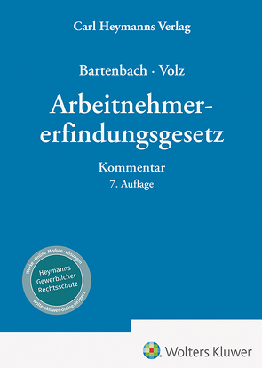 Arbeitnehmererfindungsgesetz von Bartenbach,  Kurt, Volz,  Franz-Eugen