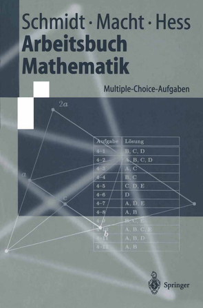 Arbeitsbuch Mathematik von Hess,  Klaus Th., Macht,  Wolfgang, Schmidt,  Klaus D.