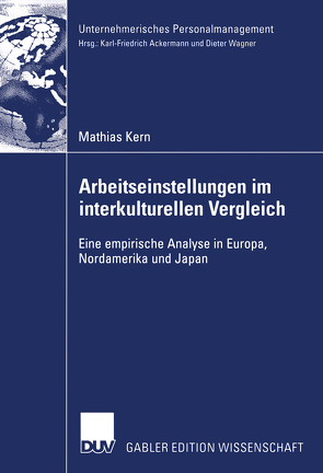 Arbeitseinstellungen im interkulturellen Vergleich von Kern,  Mathias