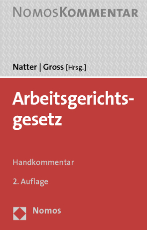 Arbeitsgerichtsgesetz von Gross,  Roland, Natter,  Eberhard