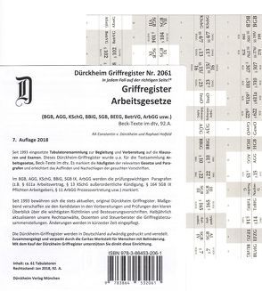DürckheimRegister® ARBEITSGESETZE 2023 von Dürckheim,  Constantin von, Holfeld,  Raphael
