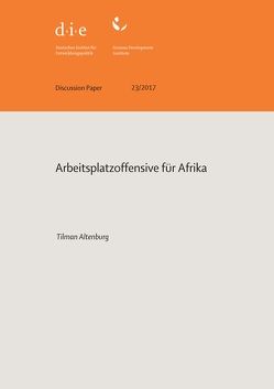 Arbeitsplatzoffensive für Afrika von Altenburg,  Tilman