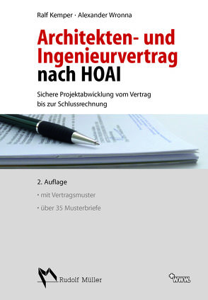 Architekten- und Ingenieurvertrag nach HOAI von Kemper,  Ralf, Wronna,  Alexander