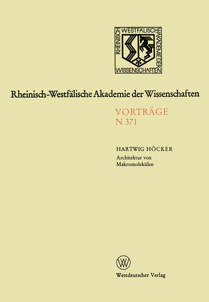 Architektur von Makromolekülen von Höcker,  Hartwig