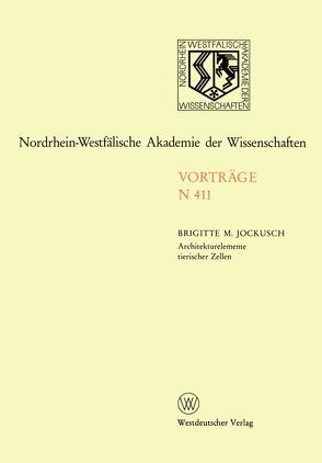 Architekturelemente tierischer Zellen von Jockusch,  Brigitte M.