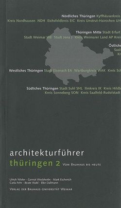 Architekturführer Thüringen 2 von Wieler,  Ulrich
