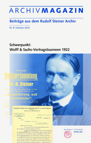 ARCHIVMAGAZIN. Beiträge aus dem Rudolf Steiner Archiv von Hoffmann,  David Marc