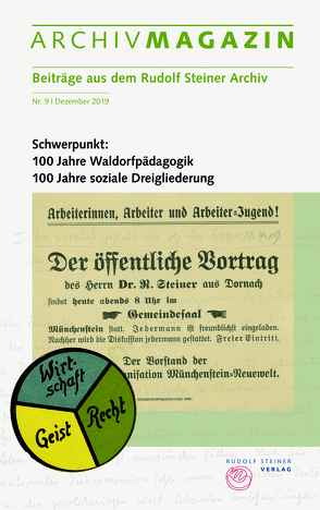 ARCHIVMAGAZIN. Beiträge aus dem Rudolf Steiner Archiv von Hoffmann,  David Marc