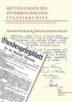 Archivpflege und Archivalienschutz von Generaldirektion des österreichischen
