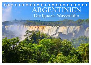 Argentinien. Die Iguazú-Wasserfälle (Tischkalender 2024 DIN A5 quer), CALVENDO Monatskalender von Janusz,  Fryc