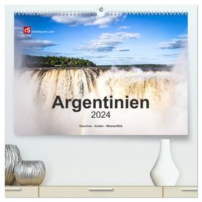 Argentinien, Gauchos – Anden – Wasserfälle (hochwertiger Premium Wandkalender 2024 DIN A2 quer), Kunstdruck in Hochglanz von Bergwitz,  Uwe