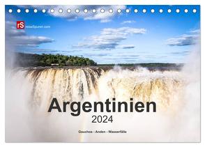 Argentinien, Gauchos – Anden – Wasserfälle (Tischkalender 2024 DIN A5 quer), CALVENDO Monatskalender von Bergwitz,  Uwe