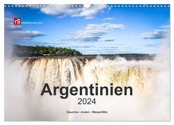 Argentinien, Gauchos – Anden – Wasserfälle (Wandkalender 2024 DIN A3 quer), CALVENDO Monatskalender von Bergwitz,  Uwe