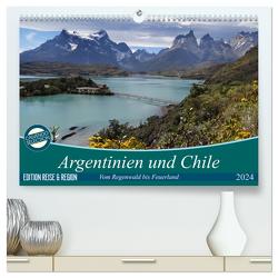 Argentinien und Chile – vom Regenwald bis Feuerland (hochwertiger Premium Wandkalender 2024 DIN A2 quer), Kunstdruck in Hochglanz von Flori0,  Flori0