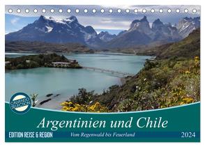 Argentinien und Chile – vom Regenwald bis Feuerland (Tischkalender 2024 DIN A5 quer), CALVENDO Monatskalender von Flori0,  Flori0