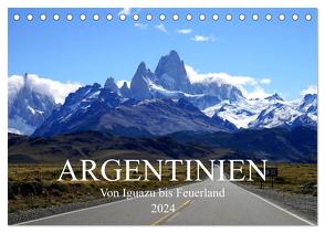 Argentinien – Von Iguazu bis Feuerland (Tischkalender 2024 DIN A5 quer), CALVENDO Monatskalender von Richter,  Uwe