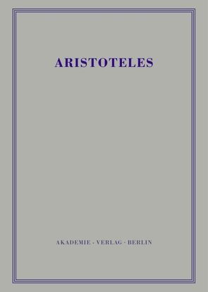 Aristoteles: Aristoteles Werke / Politik – Buch I von Schütrumpf,  Eckart