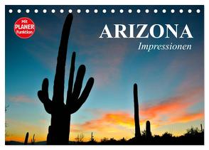 Arizona. Impressionen (Tischkalender 2024 DIN A5 quer), CALVENDO Monatskalender von Stanzer,  Elisabeth