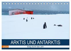 Arktis und Antarktis – Eisig durch das Jahr (Tischkalender 2024 DIN A5 quer), CALVENDO Monatskalender von und Dr. Joachim Kartte,  Beate